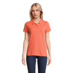 PLANET Poloshirt Damen 170 g/m² Orange – Vorderansicht