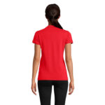 PLANET Poloshirt Damen 170 g/m² Rot – Seitenansicht