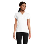 PLANET Poloshirt Damen 170 g/m² White – Vorderansicht