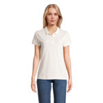 PLANET Poloshirt Damen 170 g/m² White – Vorderansicht