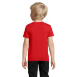 PIONEER T-Shirt Kinder 175 g/m² Rot – Rückansicht