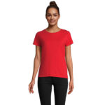 PIONEER T-Shirt Damen 175 g/m² Rot – Vorderansicht