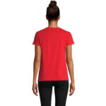 PIONEER T-Shirt Damen 175 g/m² Rot – Seitenansicht