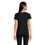 PIONEER T-Shirt Damen 175 g/m² Schwarz – Seitenansicht