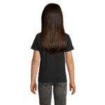 CRUSADER T-Shirt Kinder 150 g/m² Schwarz – Rückansicht