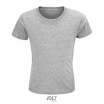 CRUSADER T-Shirt Kinder 150 g/m² Grau – Vorderansicht