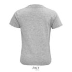 CRUSADER T-Shirt Kinder 150 g/m² Grau – Rückansicht