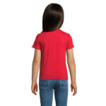 CRUSADER T-Shirt Kinder 150 g/m² Rot – Rückansicht