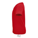 CRUSADER T-Shirt Kinder 150 g/m² Rot – Seitenansicht