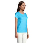 CRUSADER T-Shirt Damen 150 g/m² Blau – Rückansicht