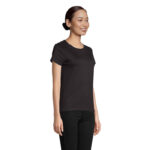 CRUSADER T-Shirt Damen 150 g/m² Schwarz – Rückansicht