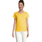 CRUSADER T-Shirt Damen 150 g/m² Gold – Vorderansicht