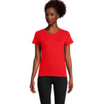 CRUSADER T-Shirt Damen 150 g/m² Rot – Vorderansicht