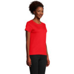 CRUSADER T-Shirt Damen 150 g/m² Rot – Rückansicht