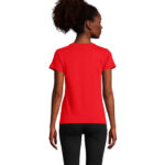 CRUSADER T-Shirt Damen 150 g/m² Rot – Seitenansicht