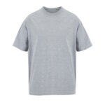 BOXY Oversize-T-Shirt Herren Grau – Vorderansicht