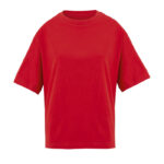 BOXY Oversize-T-Shirt Damen Rot – Vorderansicht