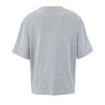 BOXY Oversize-T-Shirt Damen Grau – Rückansicht