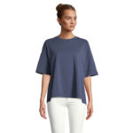 BOXY Oversize-T-Shirt Damen Blau – Vorderansicht
