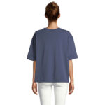 BOXY Oversize-T-Shirt Damen Blau – Rückansicht