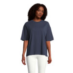 BOXY Oversize-T-Shirt Damen Blau – Vorderansicht