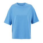 BOXY Oversize-T-Shirt Damen Blau – Vorderansicht