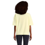 BOXY Oversize-T-Shirt Damen Gelb – Rückansicht