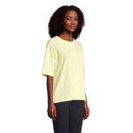 BOXY Oversize-T-Shirt Damen Gelb – Seitenansicht