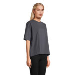 BOXY Oversize-T-Shirt Damen Grau – Seitenansicht