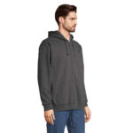 CARTER Full-Zip-Hoodie Grau – Seitenansicht