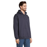 CARTER Full-Zip-Hoodie Blau – Seitenansicht