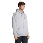CARTER Full-Zip-Hoodie Grau – Seitenansicht