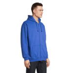 CARTER Full-Zip-Hoodie Blau – Seitenansicht
