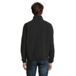 FACTOR Fleecejacke Herren 280 g/m² Schwarz – Seitenansicht