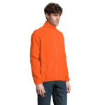 FACTOR Fleecejacke Herren 280 g/m² Orange – Seitenansicht