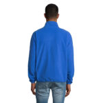 FACTOR Fleecejacke Herren 280 g/m² Blau – Rückansicht