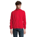 FACTOR Fleecejacke Herren 280 g/m² Rot – Vorderansicht