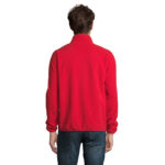 FACTOR Fleecejacke Herren 280 g/m² Rot – Rückansicht