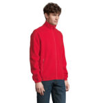FACTOR Fleecejacke Herren 280 g/m² Rot – Seitenansicht