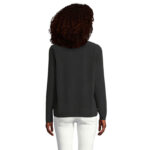FACTOR Fleecejacke Damen 280 g/m² Schwarz – Rückansicht