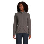 FACTOR Fleecejacke Damen 280 g/m² Schwarz – Vorderansicht