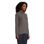 FACTOR Fleecejacke Damen 280 g/m² Schwarz – Seitenansicht