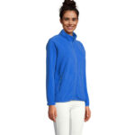 FACTOR Fleecejacke Damen 280 g/m² Blau – Seitenansicht