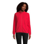 FACTOR Fleecejacke Damen 280 g/m² Rot – Vorderansicht