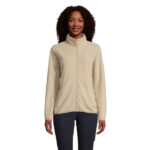 FACTOR Fleecejacke Damen 280 g/m² Braun – Vorderansicht