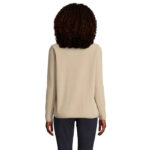 FACTOR Fleecejacke Damen 280 g/m² Braun – Rückansicht