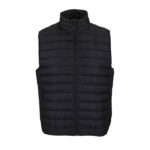 STREAM Bodywarmer Herren Schwarz – Vorderansicht
