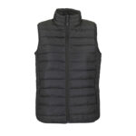 STREAM Bodywarmer Damen Schwarz – Vorderansicht