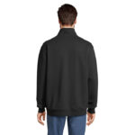CONRAD Sweatshirt mit 1/4-Reißverschluss Schwarz – Rückansicht