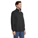 CONRAD Sweatshirt mit 1/4-Reißverschluss Schwarz – Seitenansicht